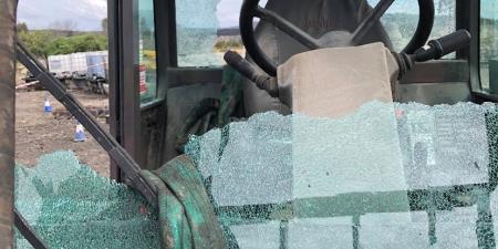 forklift shattered windscreen