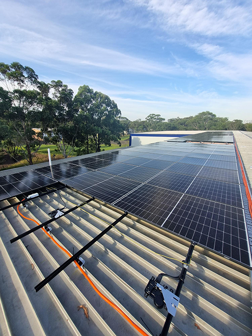 Solar panels installed at Londonderry core library