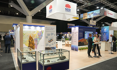 NSW Government booth at IMARC 2024